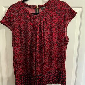 Women’s Size XL Liz Claiborne Capped Sleeve Blouse